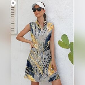 NWT ACEGOLFS Botanical Energy SPF 50 XL Golf Dress